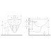 AQUALINE RIGA WC mísa závěsná, Rimless RG203
