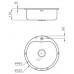 FOSTER RONDÓ nerezový dřez kulatý, FM 1053 060