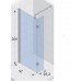 SCANDIC Sprchová zástěna S 402 97x29,2x200cm