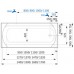 Santech Vana SPRING 1700 x 750 mm