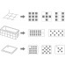 RAVAK SafeStep square protiskluzové lepící čtverečky X000000690