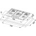 FRANKE NEPTUNE FHNE 805 4G TC XS C plynová varná deska nerez 106.0049.039