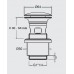 SILFRA uzavíratelná kulatá výpusť pro umyvadla s přepadem click-clack, bronz UD39992