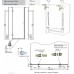 TEIKO NSDKR 1/120 S L sprchové dveře křídlové levé master carre V333120L57T41003