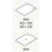 RONAL WMA Marblemate obdélníková sprchová vanička, 90x120x3,0cm, černá WMA90120154