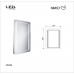 NIMCO Koupelnové podsvícené LED zrcadlo 600x800 ZP5001