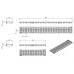 ACO Drainlock V/X100 - C250, mřížkový rošt Q+ 0,5 m, pozinkovaná ocel 132881