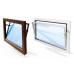 ACO sklepní celoplastové okno s IZO sklem 100 x 90 cm bílá