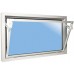 VÝPRODEJ ACO sklepní celoplastové okno s IZO sklem 90 x 40 cm bílá PRASKLÝ RÁM
