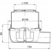 ACO EasyFlow Podlahová vpusť 100 x 100mm, sklon 1,5° 2505.05.77