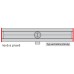 ACO ShowerDrain E žlab 1200 mm, bez roštu, svislý odtok 9010.66.49