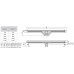 ACO ShowerDrain SE sprchový žlab 700 mm 9010.76.75