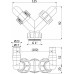 ALCAPLAST Dvojité kolínko G1"/17-23 P148