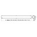 ALCAPLAST GLASS - Rošt pro liniový podlahový žlab 750mm (sklo bílé) GL1200-750