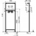 ALCAPLAST Montážní rám pro baterii A104B/1120