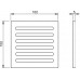 ALCAPLAST Designová mřížka 102 × 102 × 5 nerez MPV003