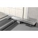ALCAPLAST Flexible Podlahový žlab 650 mm pro perforovaný rošt ke stěně APZ4-650