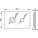 ALCAPLAST Flat Ovládací tlačítko TURN-INOX Turn nerez