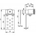 ALCAPLAST Magnetická vanová dvířka (pod obklady) výškově stavitelná AVD004