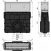 ALCAPLAST Venkovní žlabová vpust štěrbinová s nástavcem 160 mm, nerez AVZ101R-R324R