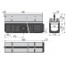 ALCAPLAST Štěrbinový venkovní žlab symetrický 100 mm z pozinkované oceli AVZ101-R123