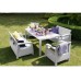ALLIBERT CORFU FIESTA Set zahradní, bílá/šedá 17198008