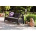 ALLIBERT CORFU LOVE SEAT MAX Pohovka, 182 x 70 x 79cm, hnědá/béžová 17197959