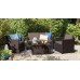 ALLIBERT MODENA Set zahradní s úložným stolem, grafit/šedá 17200463