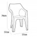 ALLIBERT DANTE Zahradní židle, 57 x 57 x 79 cm, cappuccino 17187058
