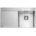 VÝPRODEJ ALVEUS STYLUX 50 kuchyňský dřez, 860 x 510 mm, nerez, pravý 1084294 OHLÉ ROHY!!