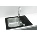ALVEUS ALTONE 10 kuchyňský dřez, 650 x 500 mm, nerez/sklo, černá 1114557