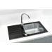 ALVEUS ALTONE 20 kuchyňský dřez, 780 x 435 mm, nerez/sklo, bílá 1130527
