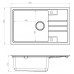 ALVEUS Set INTERMEZZO 130 dřez 780x480 mm + baterie TONIA, bílá + chrom