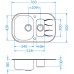 ALVEUS WAVE 30 kuchyňský dřez nerez/sklo, 760 x 500 mm, bílá 1102741