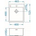 ALVEUS PURE 20 kuchyňský dřez nerez, 465 x 525 mm 1103608