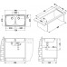 ALVEUS BASIC 160 kuchyňský dřez nerez, 780 x 435 mm, satin 1039144