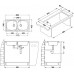 ALVEUS BASIC 70 kuchyňský dřez nerez, 860 x 435 mm, satin 1008846