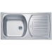 ALVEUS BASIC 150 kuchyňský dřez DEKOR, 780x435 mm, 1009298, otvor pro baterii viz. foto