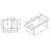 ALVEUS Cubo 50 dřez Algranit, terra 10547341