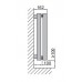 ISAN ANTIKA DOUBLE HORIZONTAL koupelnový radiátor antracit (S 02) 576/1400 DAND 0576 1400 61
