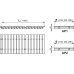 ALCAPLAST Přelivový rošt bez protiskluzu 25mmx195mmx1000mm AP1-195/1000