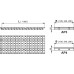 ALCAPLAST Přelivový rošt bez protiskluzu 25mmx195mmx1000mm AP3-195/1000