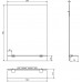 AQUALINE STRONG zrcadlo 50x70cm s otvory pro polici 22429