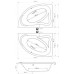 ARTTEC LUXUS MASSAGE 150x90 pravá Luxusní hydromasážní vana PAN00720