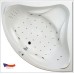 ARTTEC EXCLUSIVE massage FLAT 140x140 Hydro a air masážní akrylátová vana PAN00778