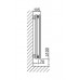 ISAN ARUBA DOUBLE HORIZONTAL koupelnový radiátor antracit (S 02) 576/1800 DARD 0576 1800 61