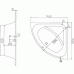Gustavsberg NAUTIC vana 145x145 rohová BA145FDN3W-01