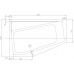 Gustavsberg LOGIC vana 160x105 offset levý BA160LOG3LIW-01