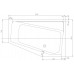 Gustavsberg LOGIC vana 160x105 offset pravý BA160LOG3REW-01