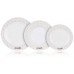 BANQUET Home coll. II Sada talířů bílá, 18ks 60311625